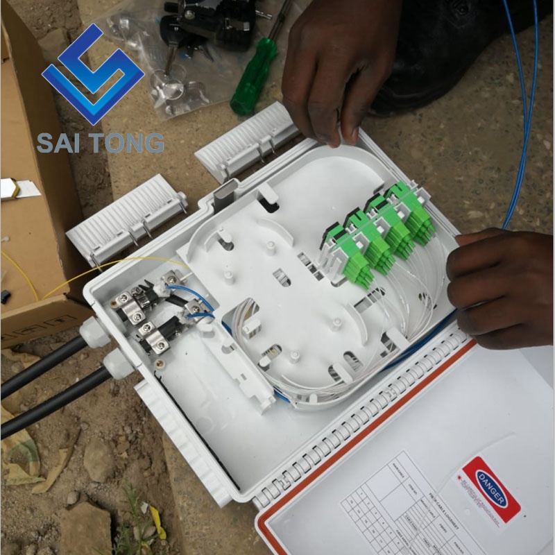 Cixi made16 cores terminationis box sc/upc FTTH 16 core distribution box IMPERVIUS Purgamentum Cable Gland Gpon onu Fiber Junction Box