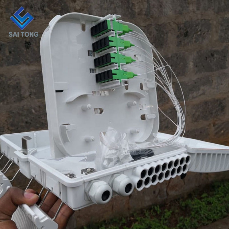 Cixi made16 cores terminationis box sc/upc FTTH 16 core distribution box IMPERVIUS Purgamentum Cable Gland Gpon onu Fiber Junction Box