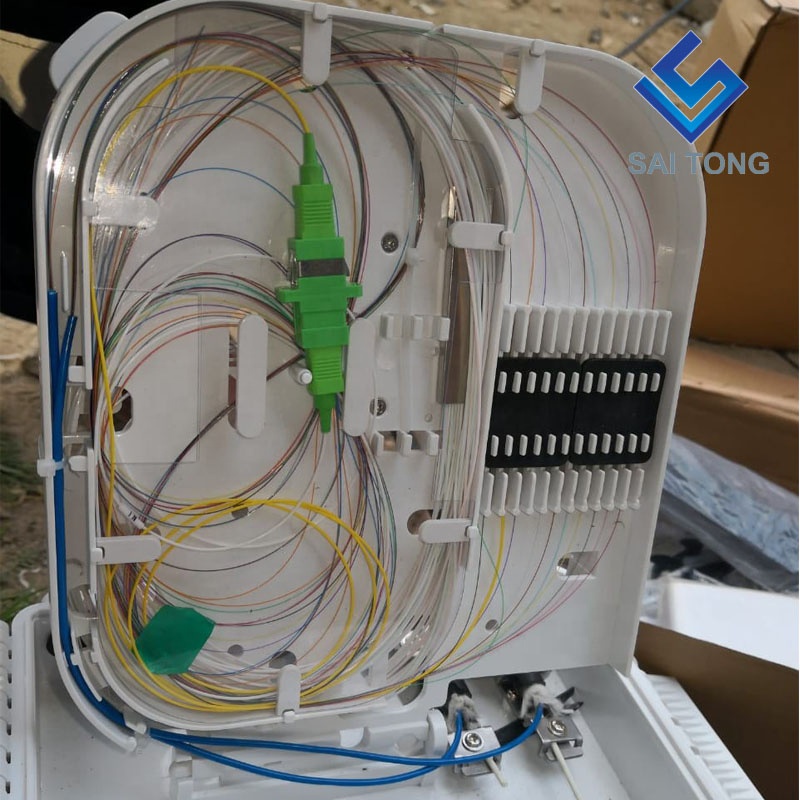 Cixi made16 cores terminationis box sc/upc FTTH 16 core distribution box IMPERVIUS Purgamentum Cable Gland Gpon onu Fiber Junction Box