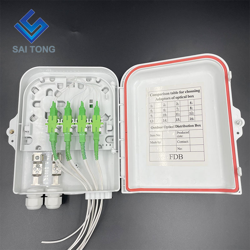 FTTH 8 Core Plastic Fiber Access Terminal Box Outdoor 8 Portus IMPERVIUS Purgamentum Cable Gland Gpon onu Fiber Optic Box FDB/ATB