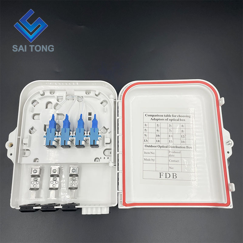 Factory Supple 8 core ftth box plc SCHISMATICUS 1 8 archa optica distributio 8 port NAP pro fibra armorum opticorum