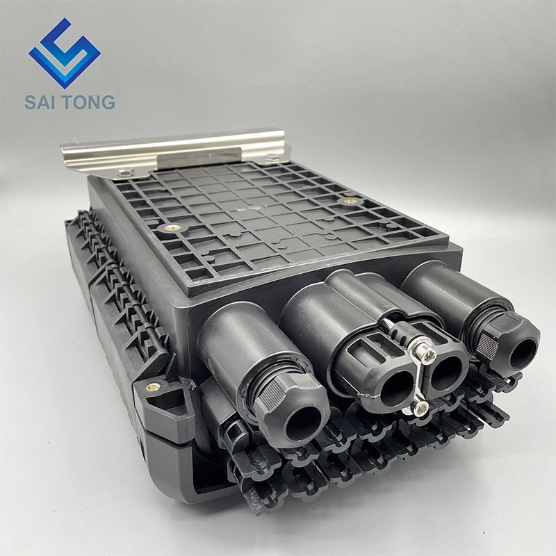 Saitong FTTH Outdoor IMPERVIUS IP65 16 core arca distributionis Fiber Optic Terminal 4 in 16 cum novo producto 1 emptori