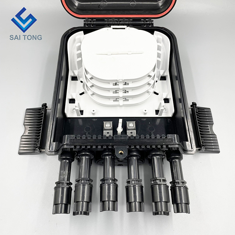 South America FTTH 2/8 Portus Fibra Optica Cajas Terminal Waterproof Fiber IP68 Distribution Box New junctura cum flange huawei