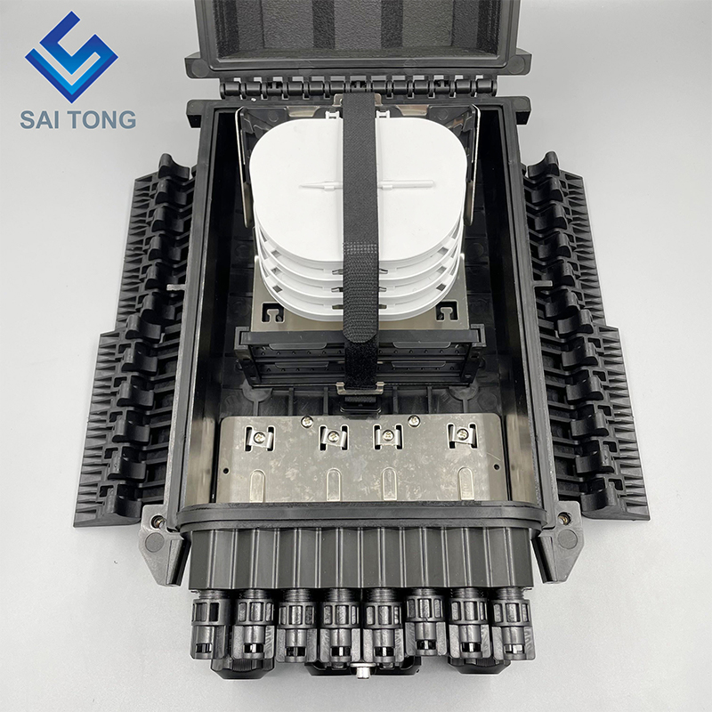 Saitong FTTH Outdoor IMPERVIUS IP65 16 core arca distributionis Fiber Optic Terminal 4 in 16 cum novo producto 1 emptori