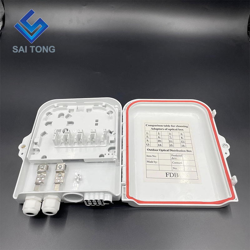 FTTH 8 Core Plastic Fiber Access Terminal Box Outdoor 8 Portus IMPERVIUS Purgamentum Cable Gland Gpon onu Fiber Optic Box FDB/ATB