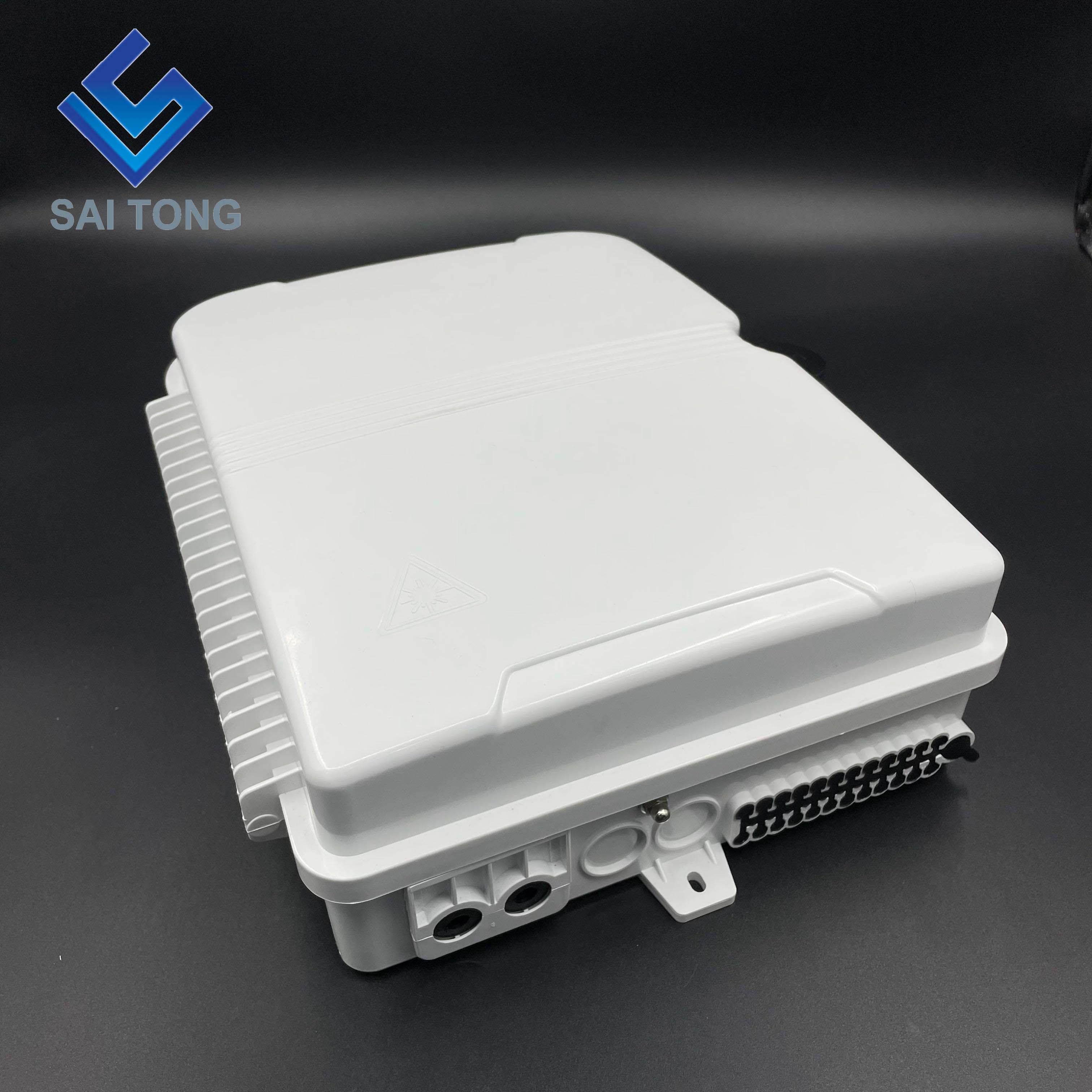 Saitong 24 Core fibra optica distributio capsula 4 in 24 fibra optica e capsa praesidii ABS materialis 24 nuclei fibra splice capsa