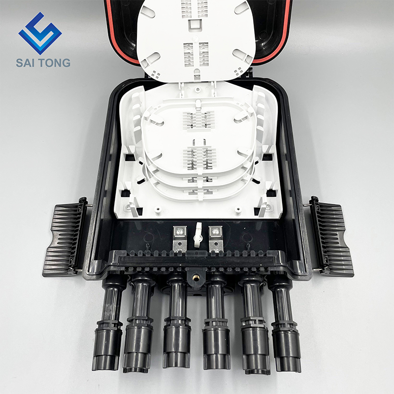 South America FTTH 2/8 Portus Fibra Optica Cajas Terminal Waterproof Fiber IP68 Distribution Box New junctura cum flange huawei