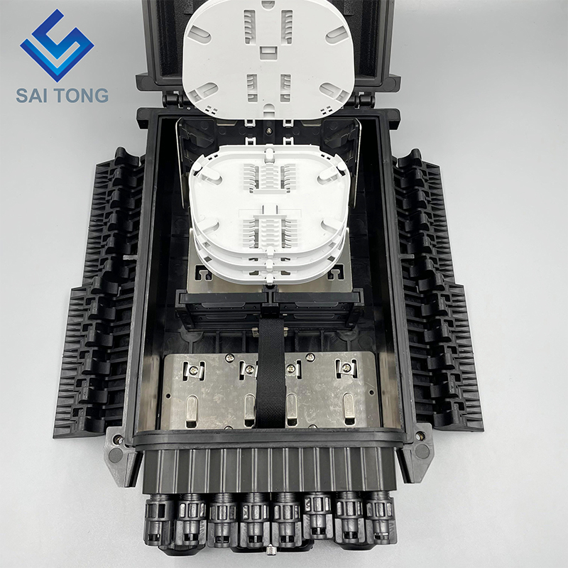 Saitong FTTH Outdoor IMPERVIUS IP65 16 core arca distributionis Fiber Optic Terminal 4 in 16 cum novo producto 1 emptori