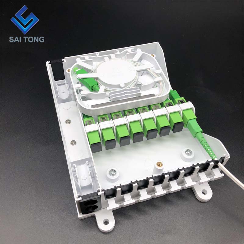 Cixi Saitong FTTH 8 Core fibra optica cistae terminalis sub tectis ac velit 8 portuum parietis Minii elevatis Novum productum cum stilo Ucrainae