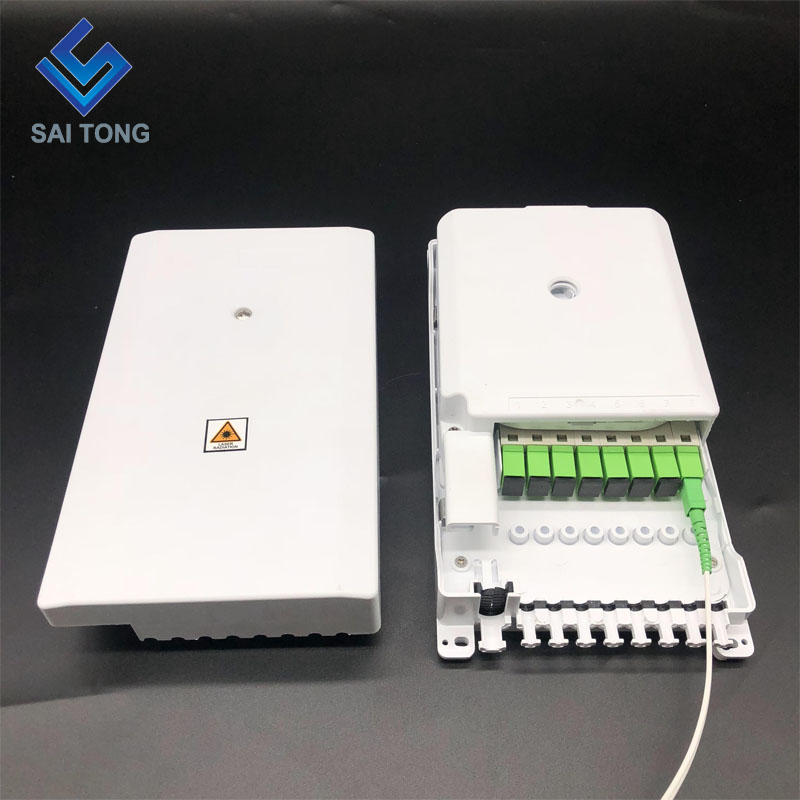 Saitong FTTH In Stock Sinis Manufacturer 8 fibra Weatherproof Outdoor FTTH Distributio Fibra Optica Terminatio Box HUAWEI Type