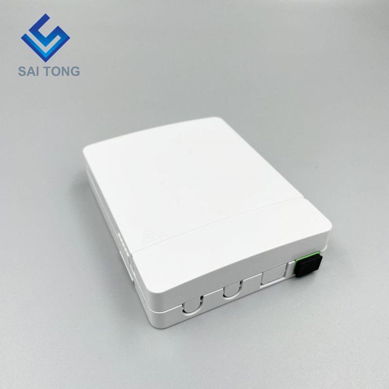 Ningbo Saitong Good Price Mini 2 Core FTTH Optic Fiber Termination Box Indoor Fiber Optic Terminal Distribution Box