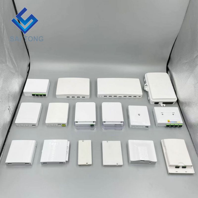 Ningbo Saitong Good Price Mini 2 Core FTTH Optic Fiber Termination Box Indoor Fiber Optic Terminal Distribution Box