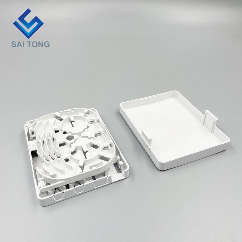 Ningbo Saitong Good Price Mini 2 Core FTTH Optic Fiber Termination Box Indoor Fiber Optic Terminal Distribution Box