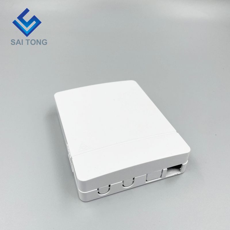 Ningbo Saitong Good Price Mini 2 Core FTTH Optic Fiber Termination Box Indoor Fiber Optic Terminal Distribution Box