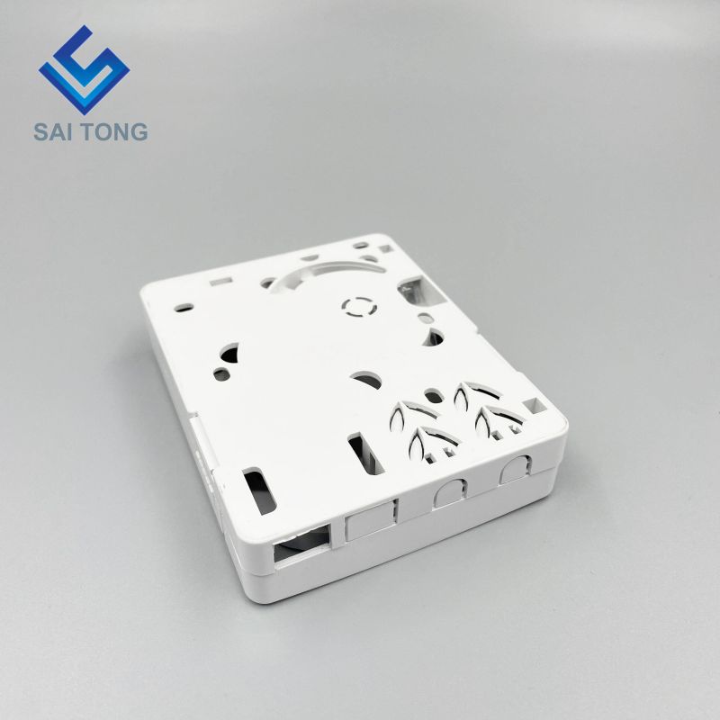 Ningbo Saitong Good Price Mini 2 Core FTTH Optic Fiber Termination Box Indoor Fiber Optic Terminal Distribution Box