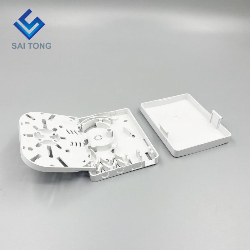 Ningbo Saitong Good Price Mini 2 Core FTTH Optic Fiber Termination Box Indoor Fiber Optic Terminal Distribution Box