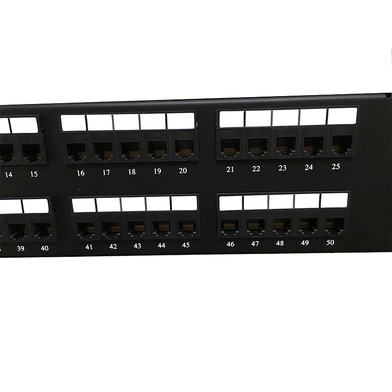 2U 19'' 50 Portus RJ11 Krone Jackets, Steel Bracket Cat3 Patch Panel Blank obtentu utp Cat3 RJ11 Patch panel