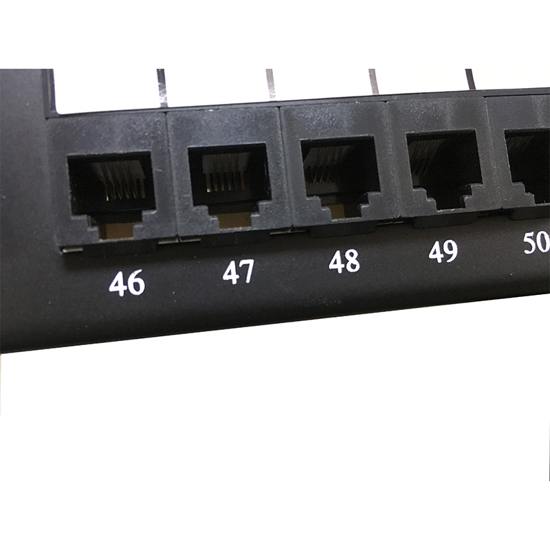 2U 19'' 50 Portus RJ11 Krone Jackets, Steel Bracket Cat3 Patch Panel Blank obtentu utp Cat3 RJ11 Patch panel