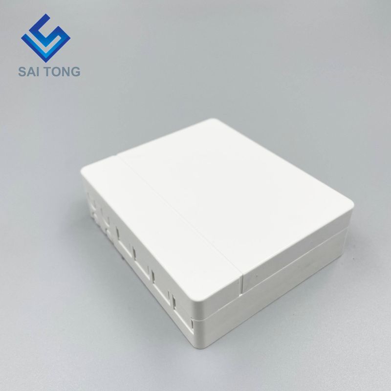 Vestibulum FTTH velit 4 core SC/APC Pulvis Shutter Adapter Splitter Terminal Box/ Factory Price Fiber Optic Wall Socket