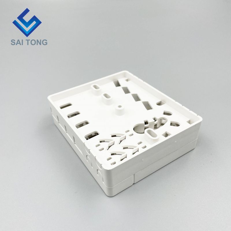 Vestibulum FTTH velit 4 core SC/APC Pulvis Shutter Adapter Splitter Terminal Box/ Factory Price Fiber Optic Wall Socket