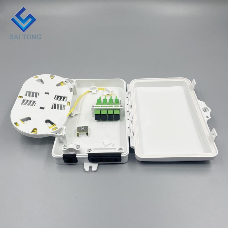 IP65 Supple 1 inlet 4 exitus ST-F311 FTTH Mini 6 coros Optical Fiber Distribution Frame Termination FDB Box velit