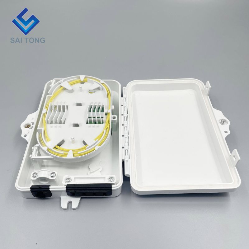 IP65 Supple 1 inlet 4 exitus ST-F311 FTTH Mini 6 coros Optical Fiber Distribution Frame Termination FDB Box velit