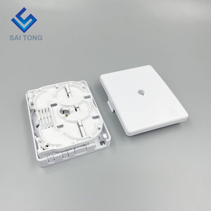 2 Core IMPERVIUS FTTH Dustproof Fiber Optic Terminatio Box/2 Portus SC Fibra Optic Wall Socket/ Desktop Small FTTH Box