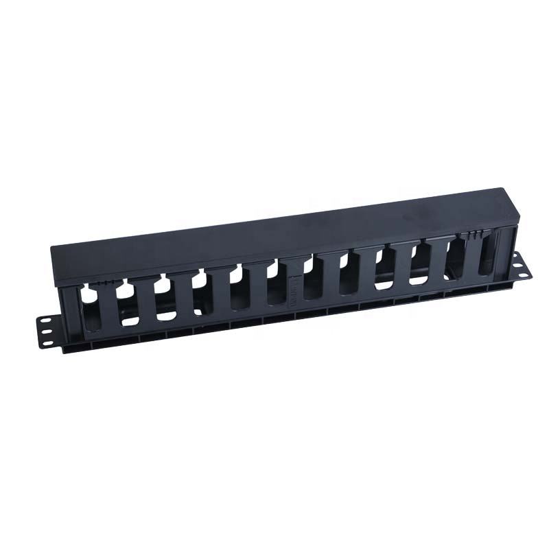 Multifunctional 19 inch Network Rack Mount 1U 2U 12 Portus Cable Management Cum Cover Plastic Plate in Sina