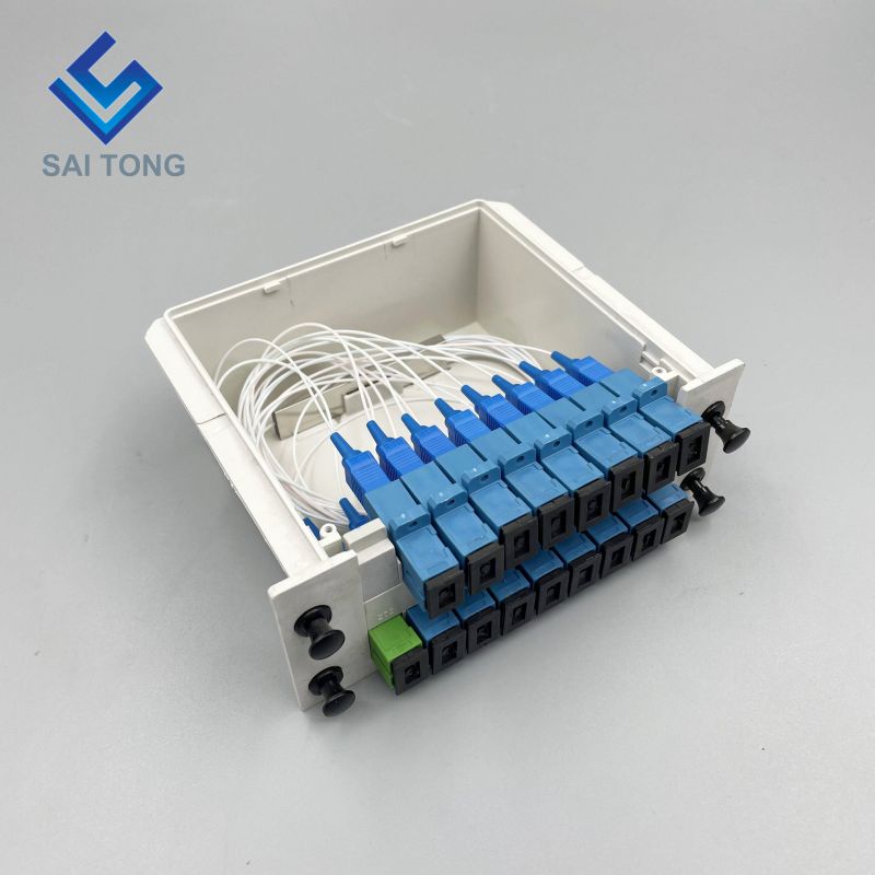 Optical SC/UPC 1x16 LC LGX Box Type 1:16 Cassette Module PLC Fiber Optic Splitter