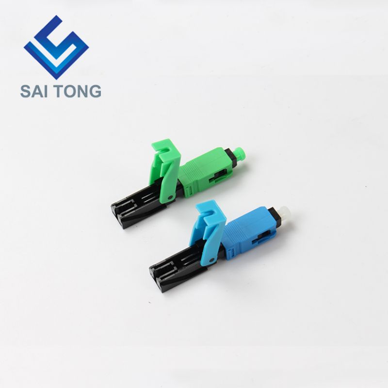 FTTH Fiber Optic Fast connector sc apc viridis color fibra cable fast connector Quick Connector Field congregation Singlemode