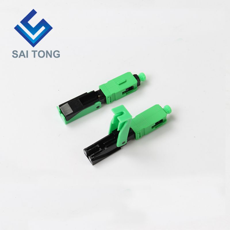 FTTH Fiber Optic Fast connector sc apc viridis color fibra cable fast connector Quick Connector Field congregation Singlemode