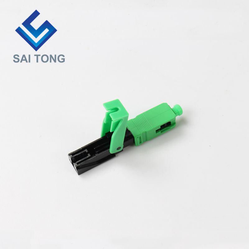 FTTH Fiber Optic Fast connector sc apc viridis color fibra cable fast connector Quick Connector Field congregation Singlemode