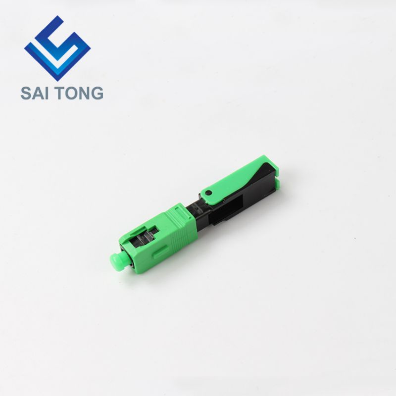 FTTH Fiber Optic Fast connector sc apc viridis color fibra cable fast connector Quick Connector Field congregation Singlemode