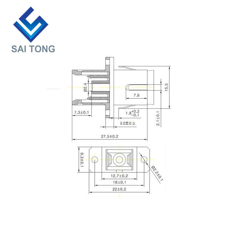 SC-SC PC UPC SM Simplex Fiber Optic Connector Cheap price SC/UPC Fiber Adapter for Fiber Testis