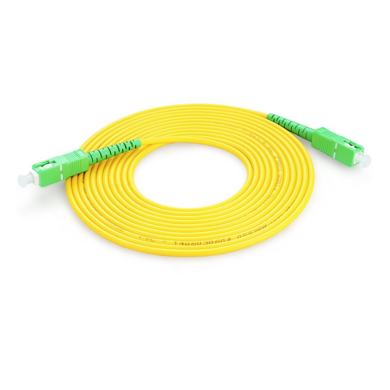 Sc/Apc Simplex Singlemode 1m 3.0mm/2.0mm Fiber Optic Patch Funiculus Leads Jumpers