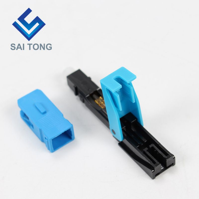 SC UPC Optic Fiber Fast Connector blue for Field Congrega FTTH Quick Connector 0.3dB fibra cable celeriter iungo Singlemode