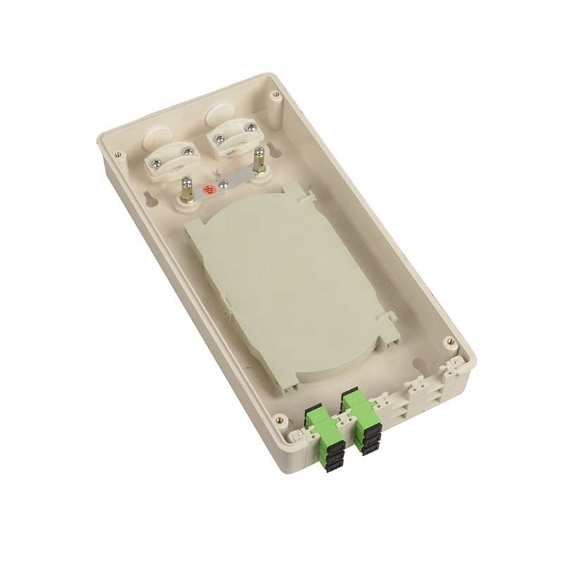 Plastic terminal box 12 core wall vel eculeo mons available Indoor and Outdoor FTTH Fiber Faceplate Optic Patch Panel