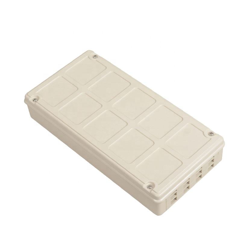 Plastic terminal box 12 core wall vel eculeo mons available Indoor and Outdoor FTTH Fiber Faceplate Optic Patch Panel