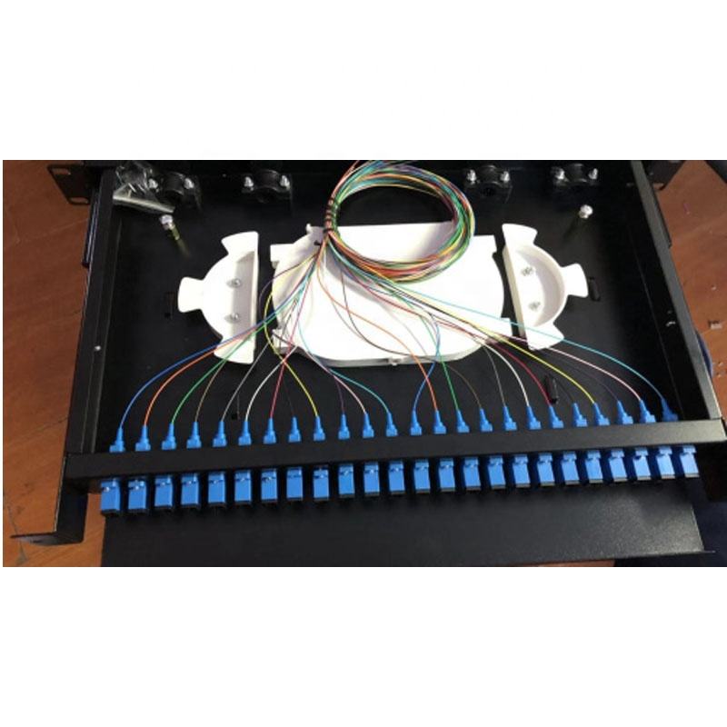 19 inch ODF lapsus SC/UPC/APC 12 port lc 24 coros fibra panni optici FTTH SC/FC/ST/LC eculeus mons Termination Box