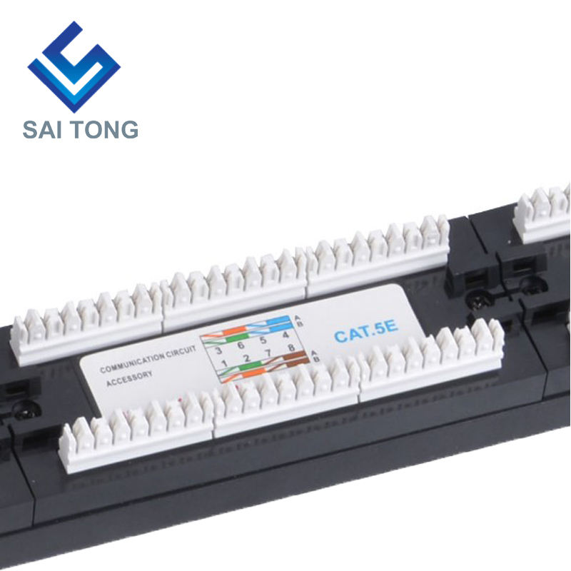 1U 19'' 24 Portus RJ45 Krone Jackets, Steel Bracket Cat5e Patch Panel Blank obtentu utp Cat5e CAT5 CAT6 RJ45 Patch panel