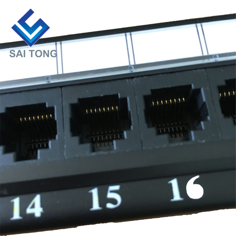 1U 19'' 24 Portus RJ45 Krone Jackets, Steel Bracket Cat5e Patch Panel Blank obtentu utp Cat5e CAT5 CAT6 RJ45 Patch panel