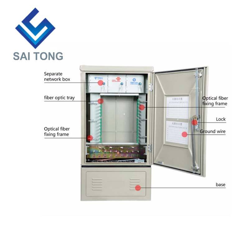 SaiTong FTTH 144 nucleus distributio optica arcae velit impervia IP55 144 nucleus fibrarum opticorum arcae ODF ODB