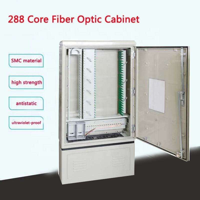 Hot sale SaiTong FTTH 288 Core fibra distributio hub arcae Outdoor SMC Materia impervia velit 288 fibra cabinets ODF ODB