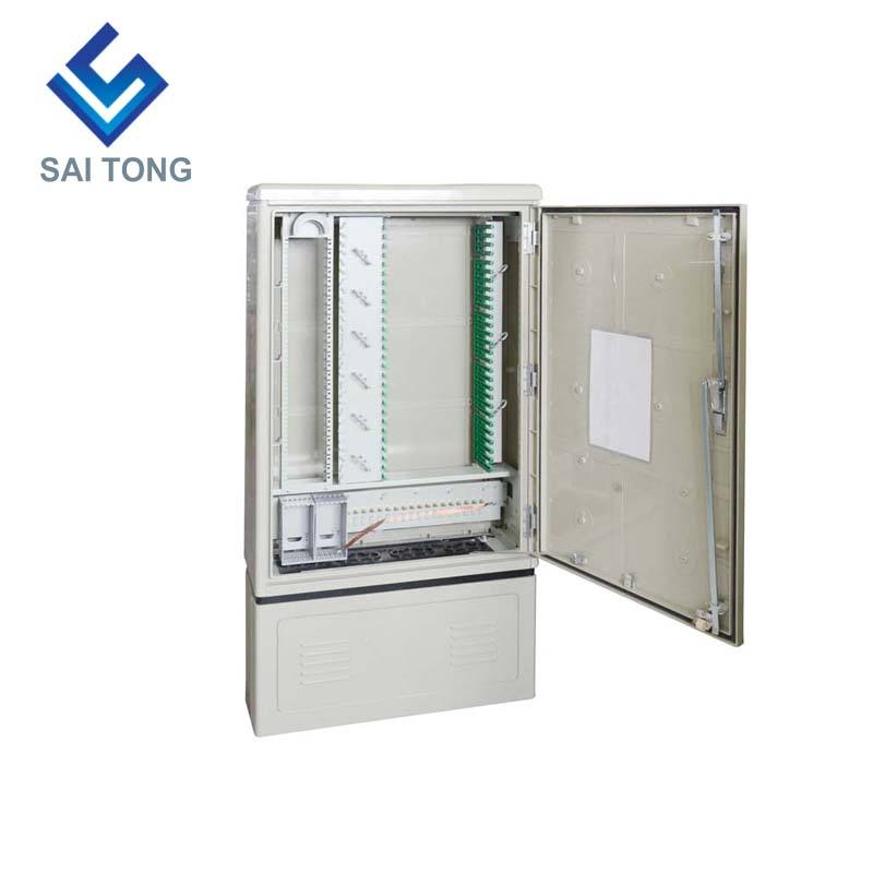 Hot sale SaiTong FTTH 288 Core fibra distributio hub arcae Outdoor SMC Materia impervia velit 288 fibra cabinets ODF ODB