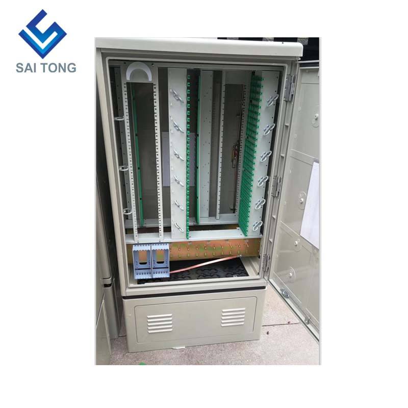 Hot sale SaiTong FTTH 288 Core fibra distributio hub arcae Outdoor SMC Materia impervia velit 288 fibra cabinets ODF ODB