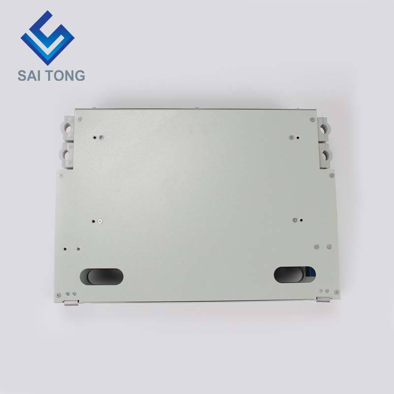 SaiTong FTTH 19 Inch Rack Adscendens 24 Portus Scrinium SC/FC ODF 2 U 24 core Fibra Optica Distributio Frame Libitum Full Load