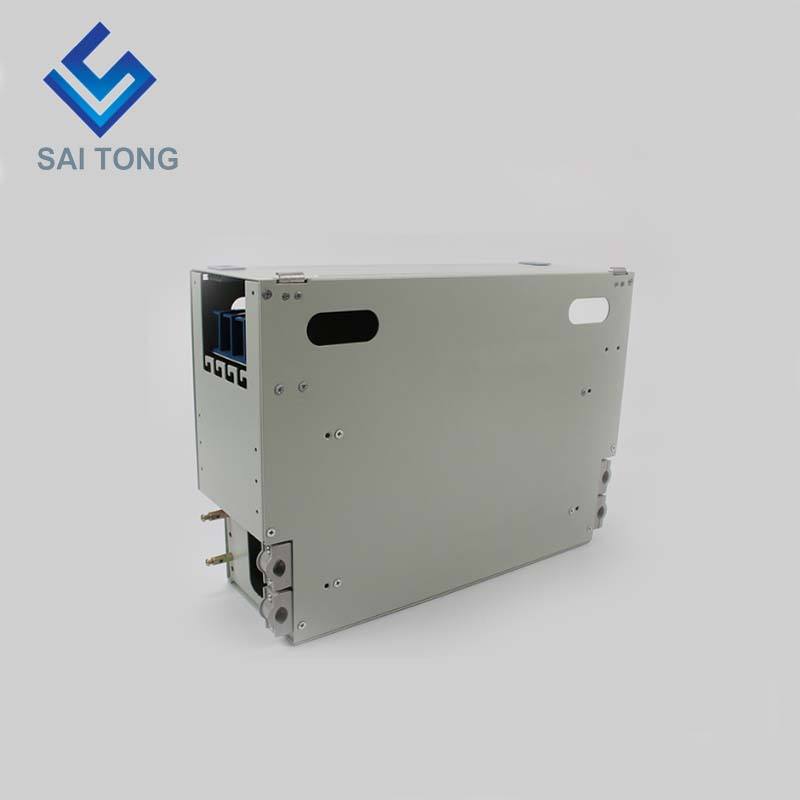 SaiTong FTTH 19 Inch Rack Mount 48 Portus Cabinet SC/FC ODF 4 U 48 core Fibra Optical Distribution Frame Optional Full Load