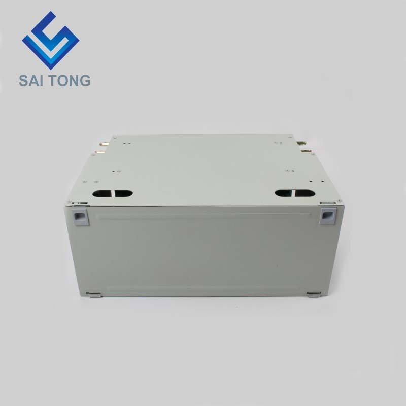 SaiTong FTTH 19 Inch Rack Mount 72 Portus Cabinet SC/FC ODF 6 U 72 core Fibra Optical Distribution Frame Optional Full Load