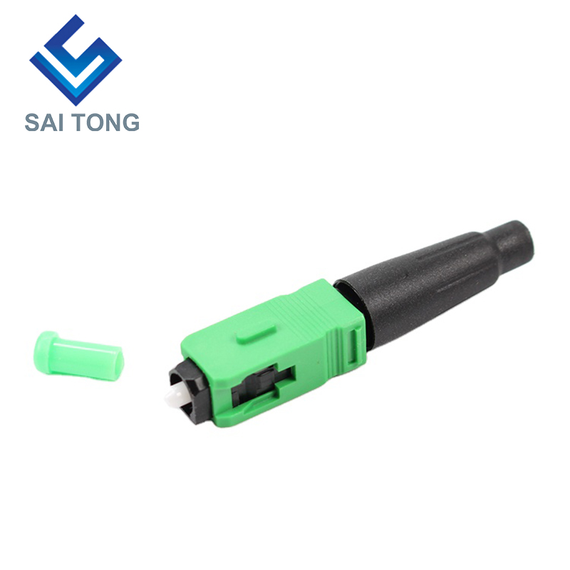 FTTH Fiber Saitong Optic Fast connector sc apc viridis color fibra cable celeriter connector Quick Connector Field congregation Singlemode