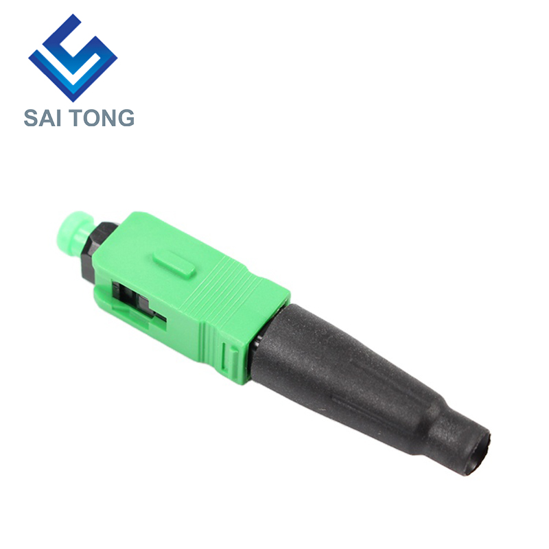 FTTH Fiber Saitong Optic Fast connector sc apc viridis color fibra cable celeriter connector Quick Connector Field congregation Singlemode